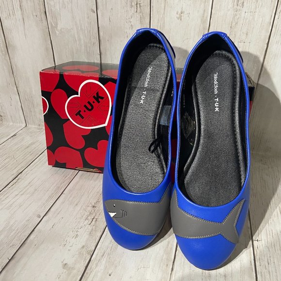 royal blue flat shoes uk